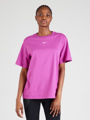 rožinė Nike Sportswear Marškinėliai 'Essentials': priekis