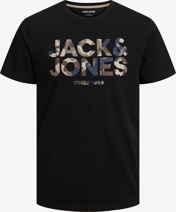 Jack & Jones Plus Tričko 'JAMES' – černá: přední strana