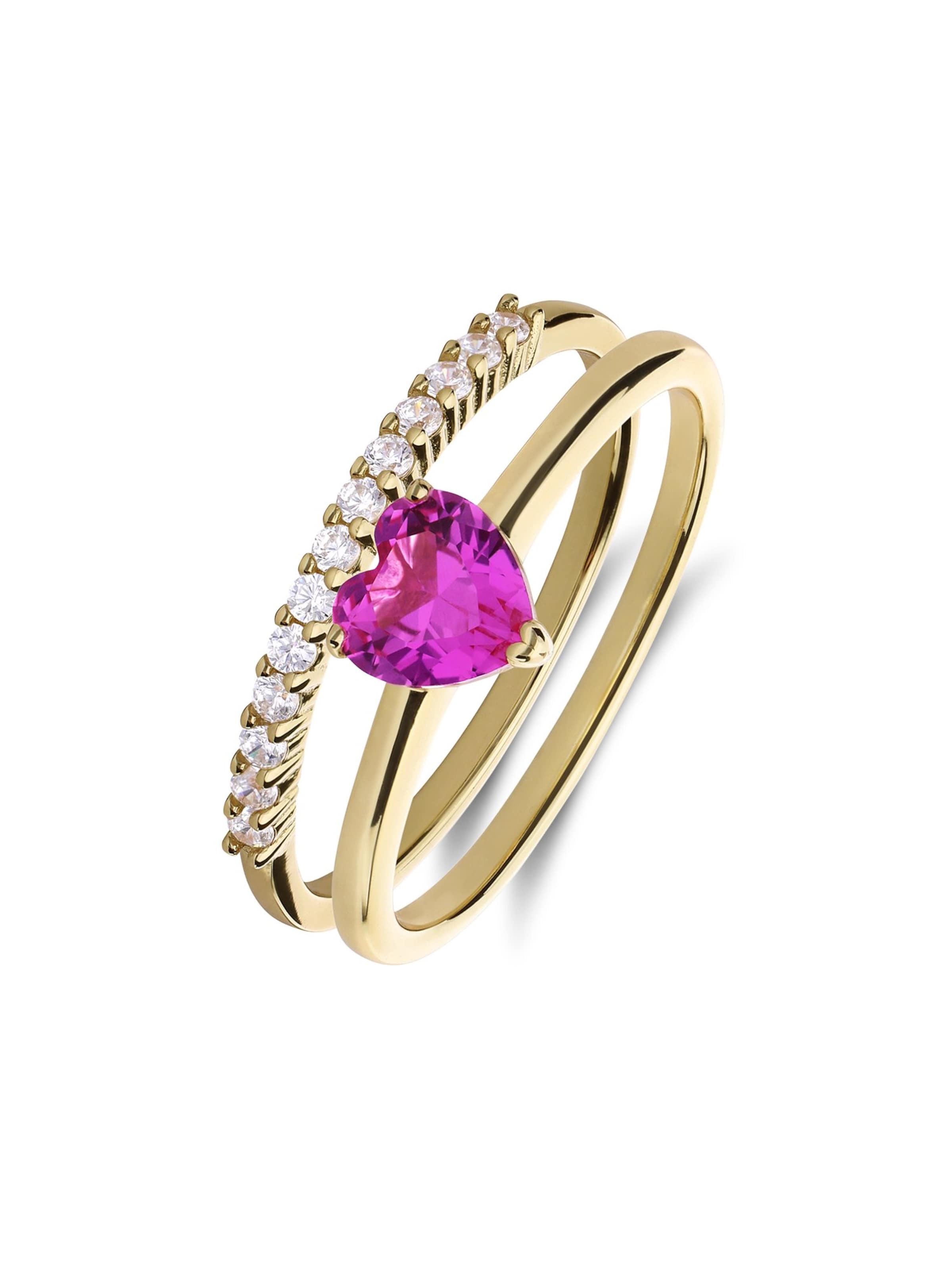 Lucardi Ring in Gold: front