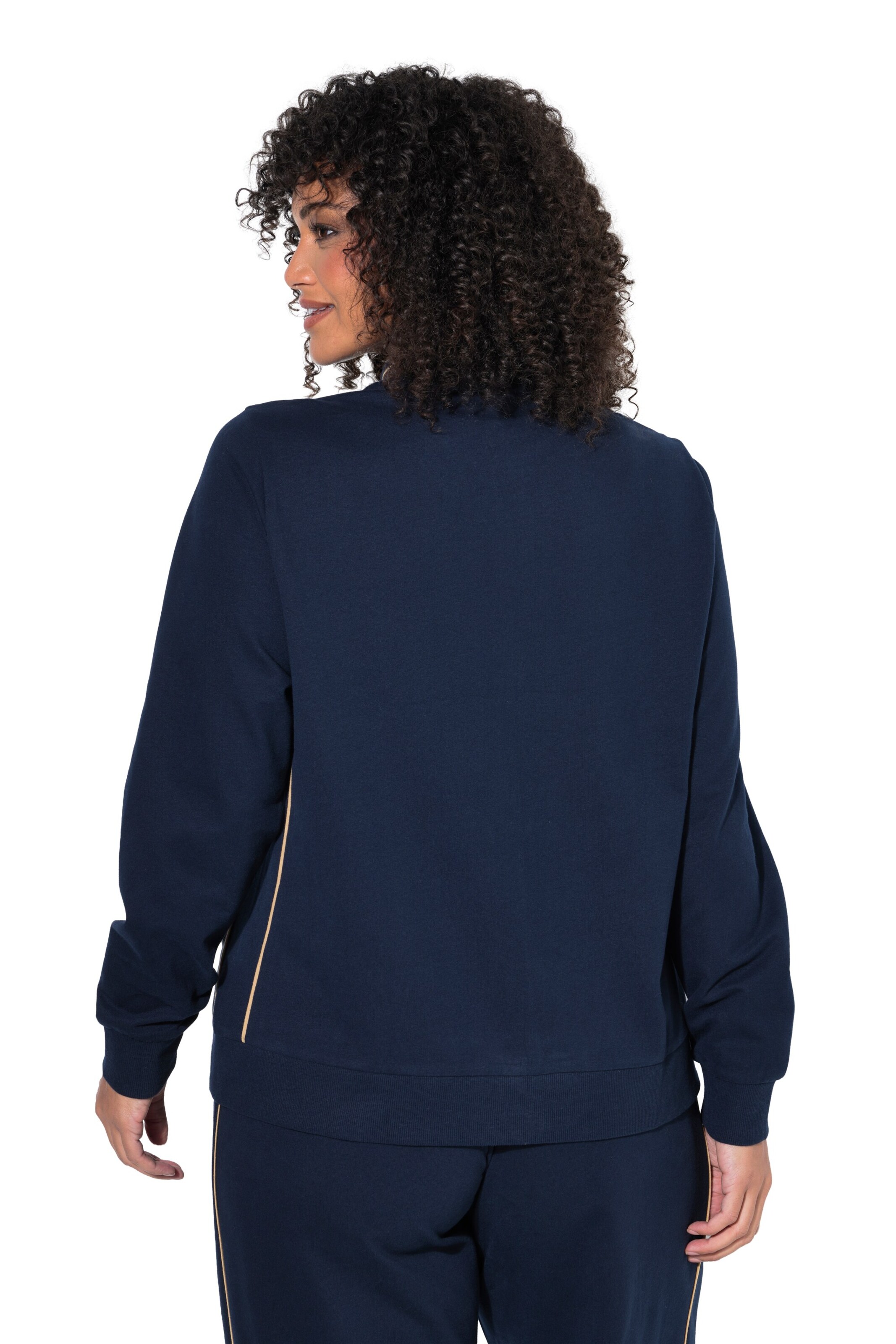 Ulla Popken Sweatjacke in Blau