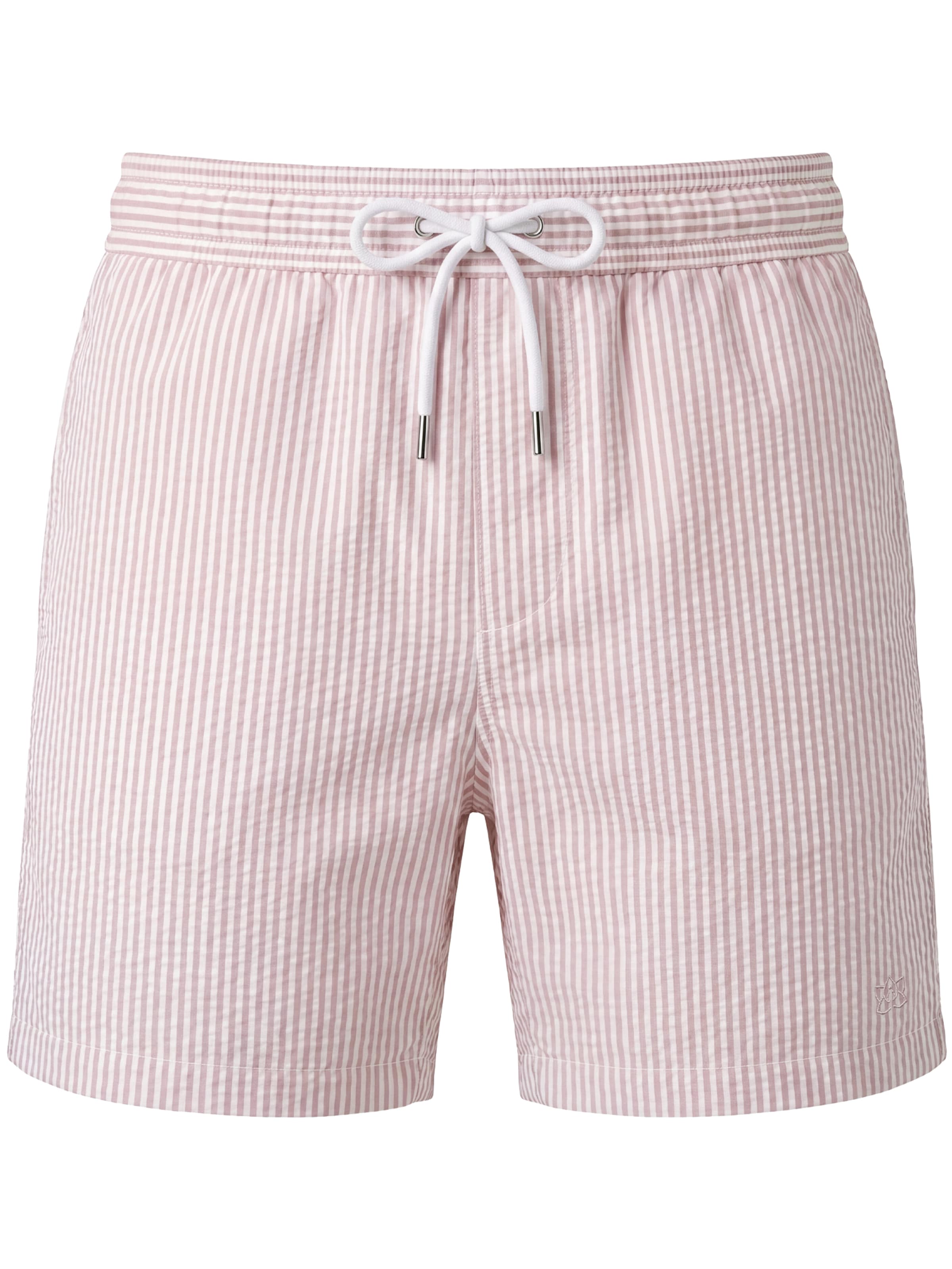 Pantaloncini da bagno 'Seersucker' di Vercate in rosa: frontale