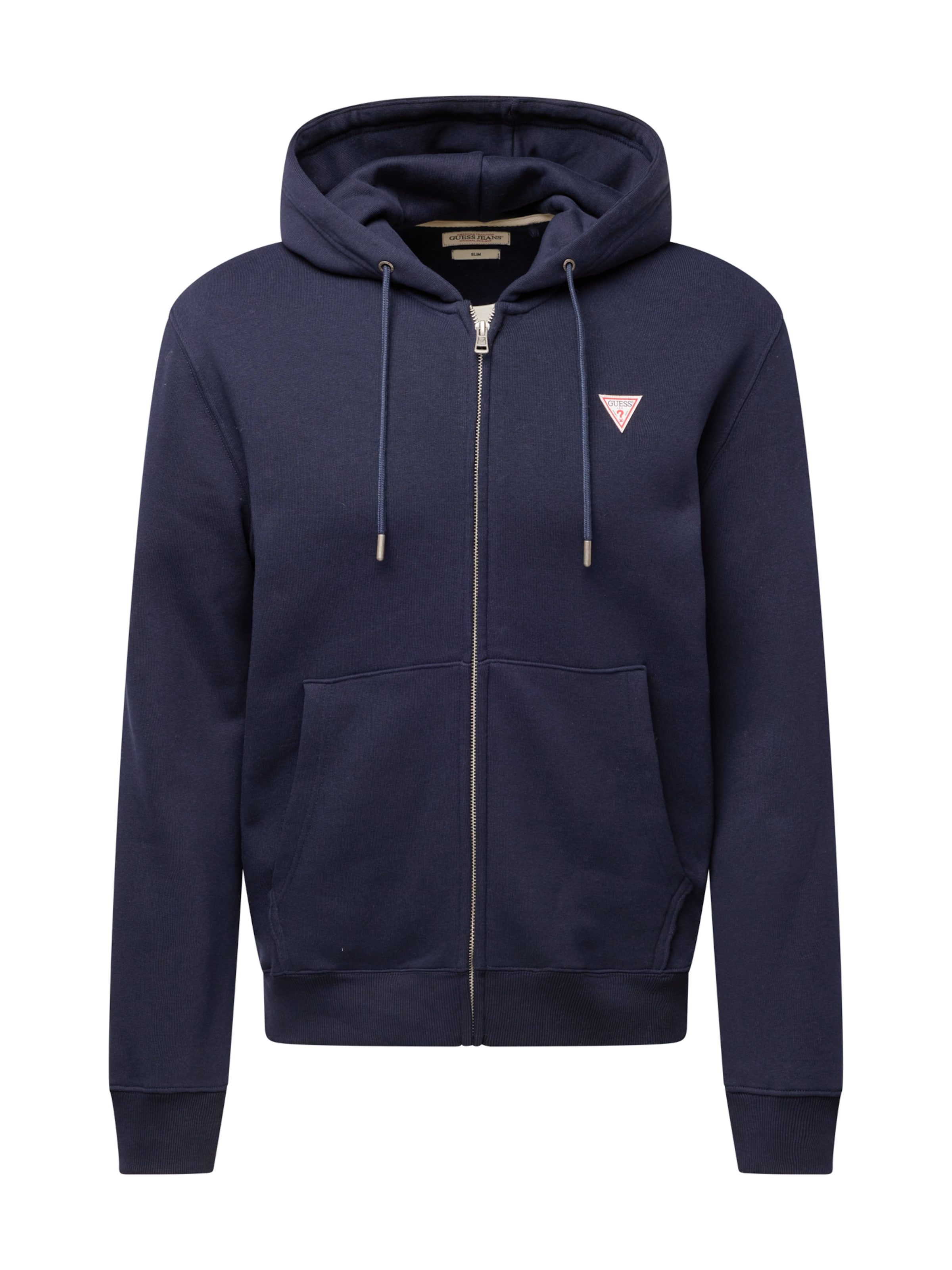 GUESS JEANS Ζακέτα φούτερ σε μπλε: μπροστά