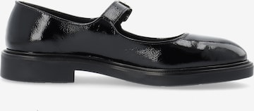 Bianco Ballet Flats with Strap 'ADDA' in Black