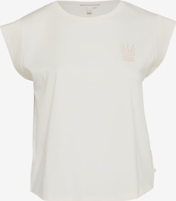 T-shirt QS en beige : devant
