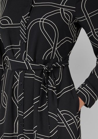 s.Oliver Blusenkleid in Schwarz