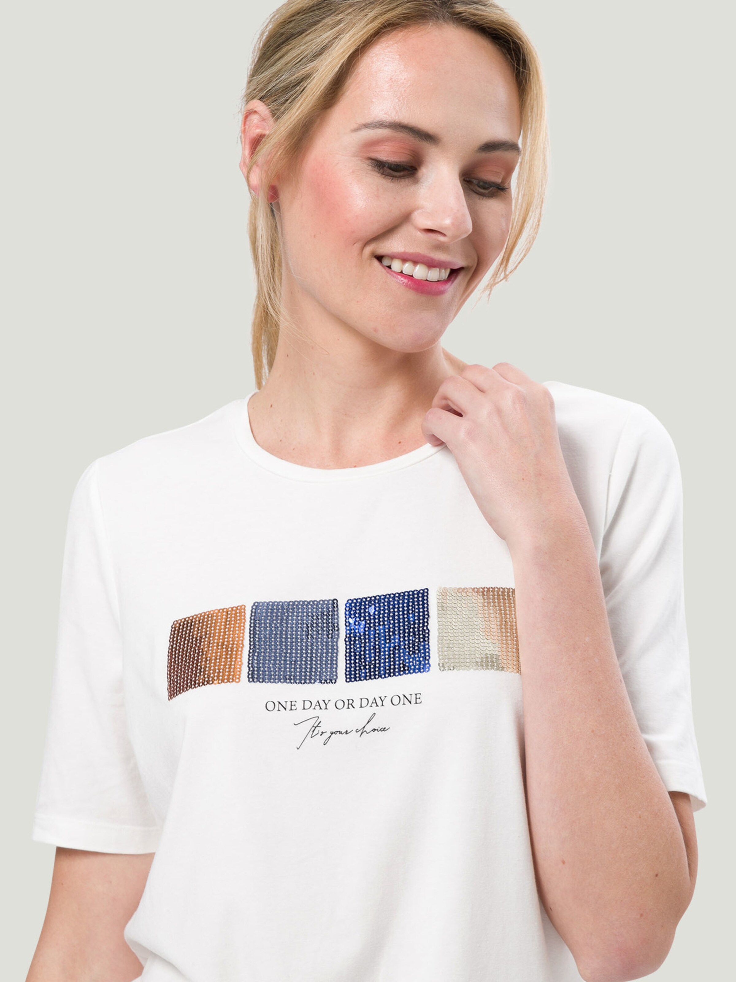Promos T-shirt zero en Blanc Cassé 