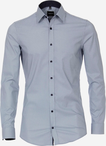 VENTI Slim fit Business Shirt in Blue: front