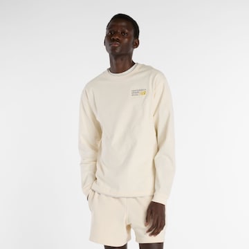 new balance Shirt in Wit: voorkant