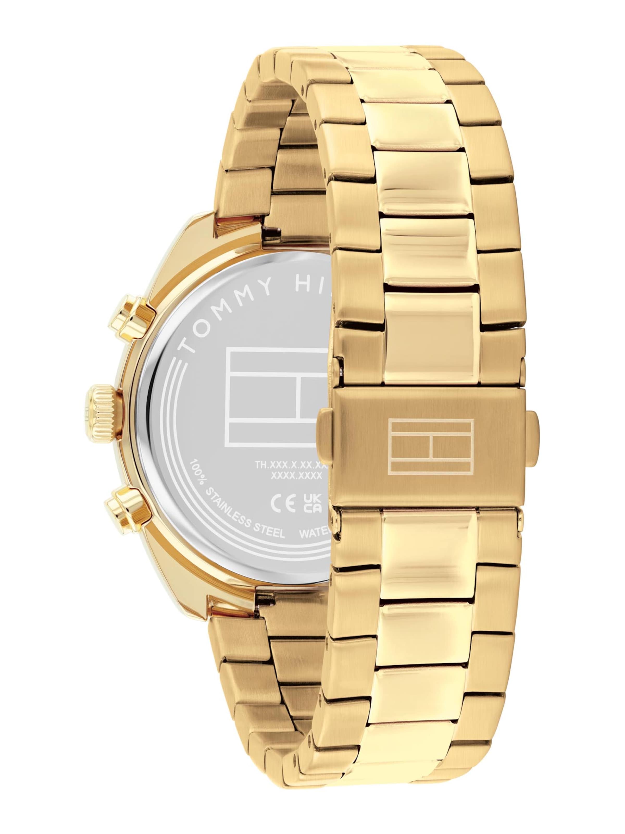 TOMMY HILFIGER Analogt ur 'HUDSON' i guld