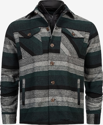 INDICODE JEANS Between-Season Jacket 'INDjango' in Grey: front