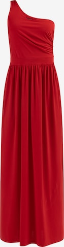 faina Evening Dress in Red: front