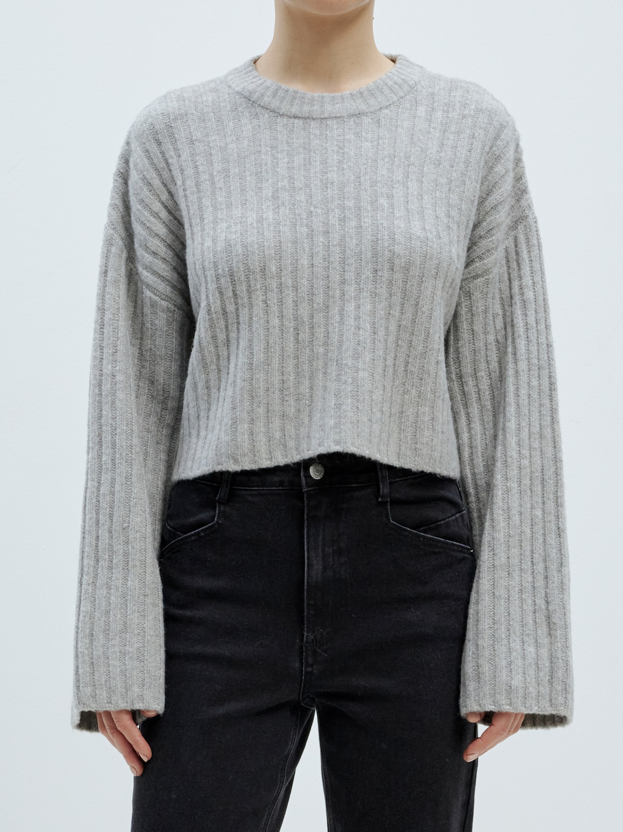 EDITED Produkte Pullover 'Amie' graumeliert