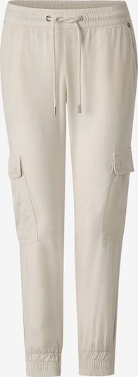 Rich & Royal Pantalon cargo en blanc naturel, Vue avec produit