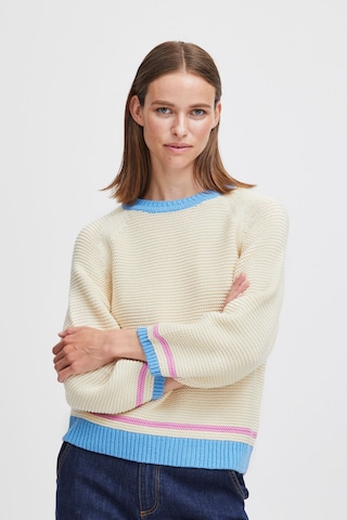 b.young Sweater 'Oma' in Beige: front