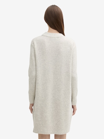 TOM TAILOR DENIM Gebreide jurk in Grijs