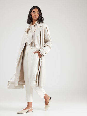 BOSS Regular Pressveckad byxa 'Tapria' i vit