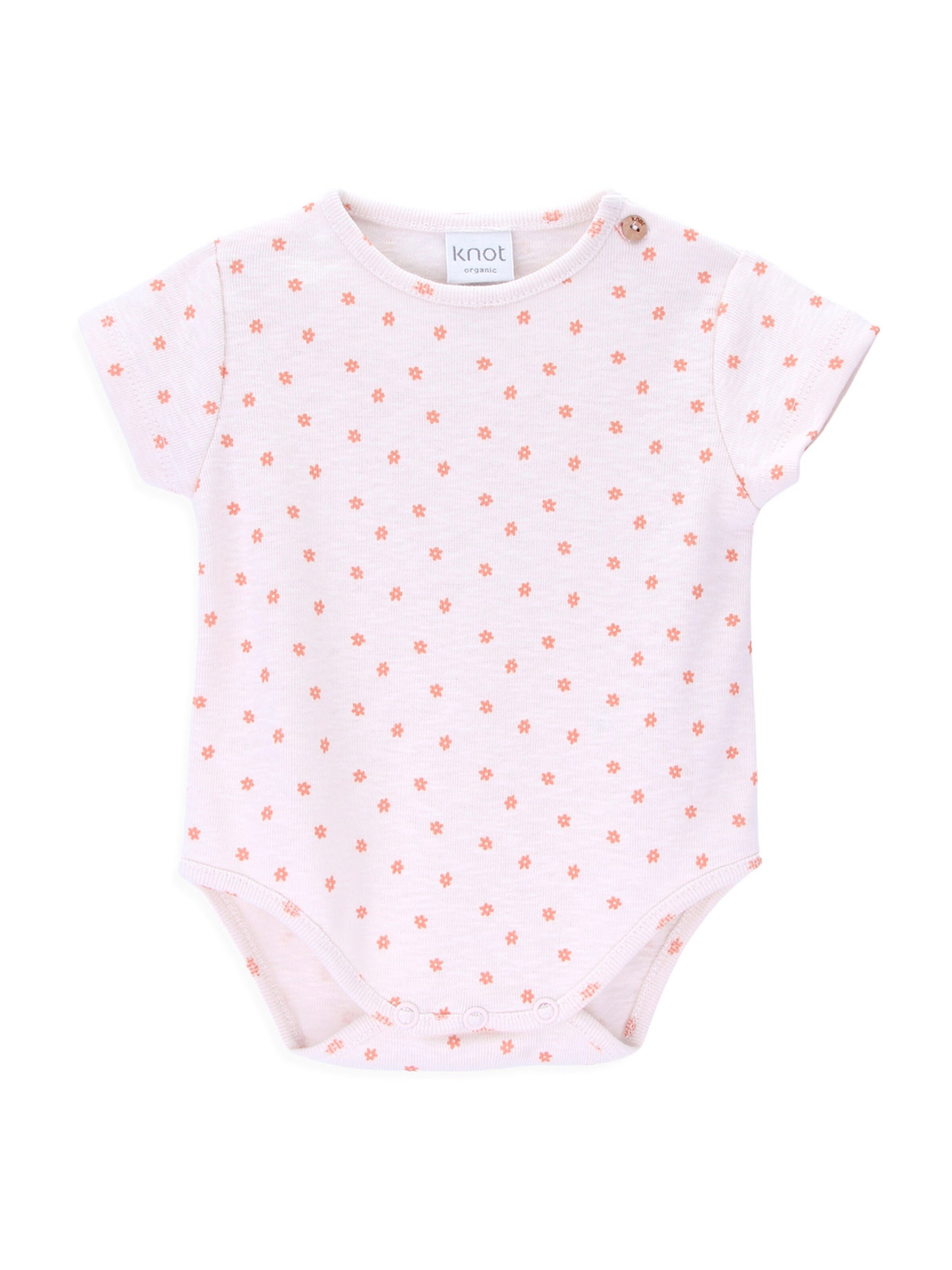 KNOT Romper/bodysuit 'Carmel' in Pink: front