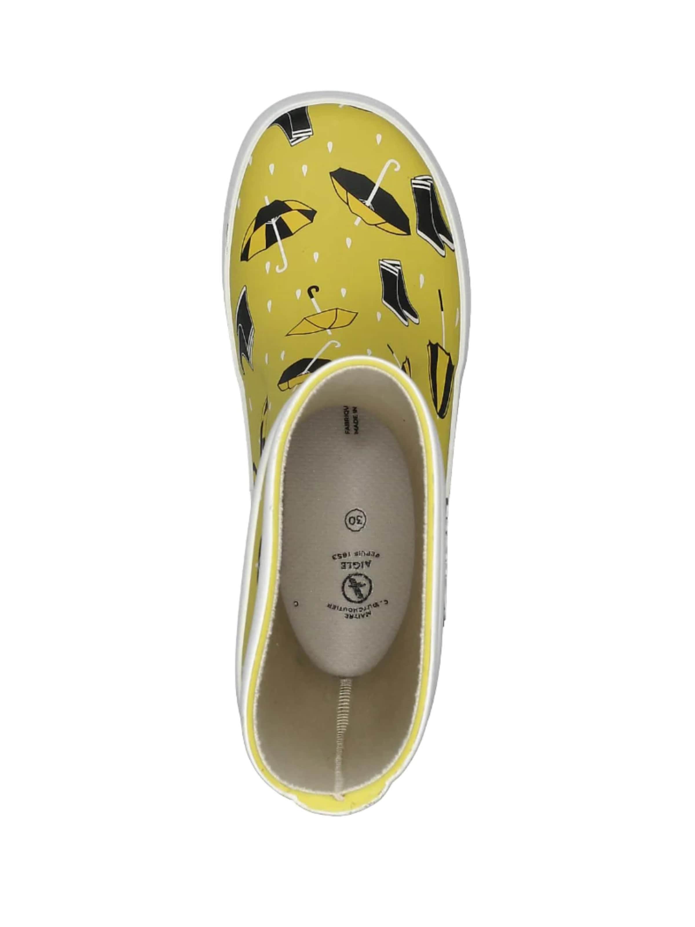 Stivale di gomma 'LOLLY POP THEME' di AIGLE in giallo