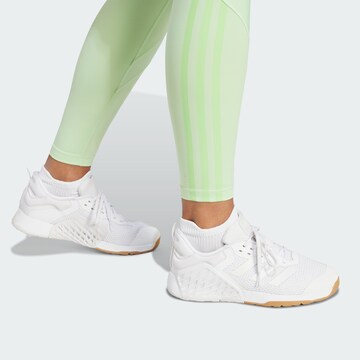 ADIDAS PERFORMANCE Skinny Sporthose 'Hyperglam' in Grün