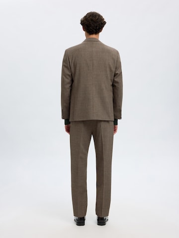 Regular fit Giacca da completo di SELECTED in marrone