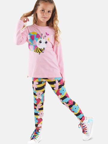 Denokids Trainingspak 'Little Bee' in Roze: voorkant