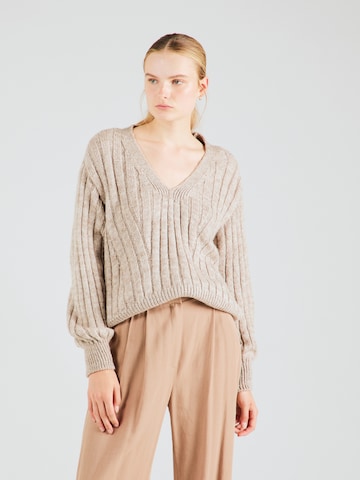 ONLY Sweater 'AGNES' in Beige: front