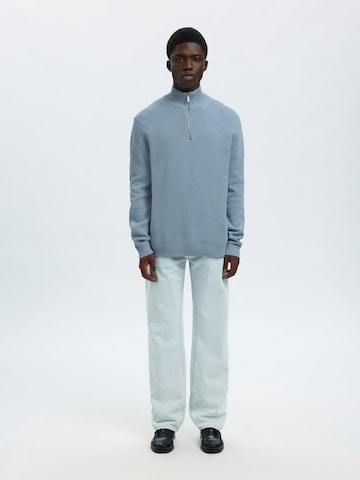 Pull-over 'SLHDANE' SELECTED en bleu