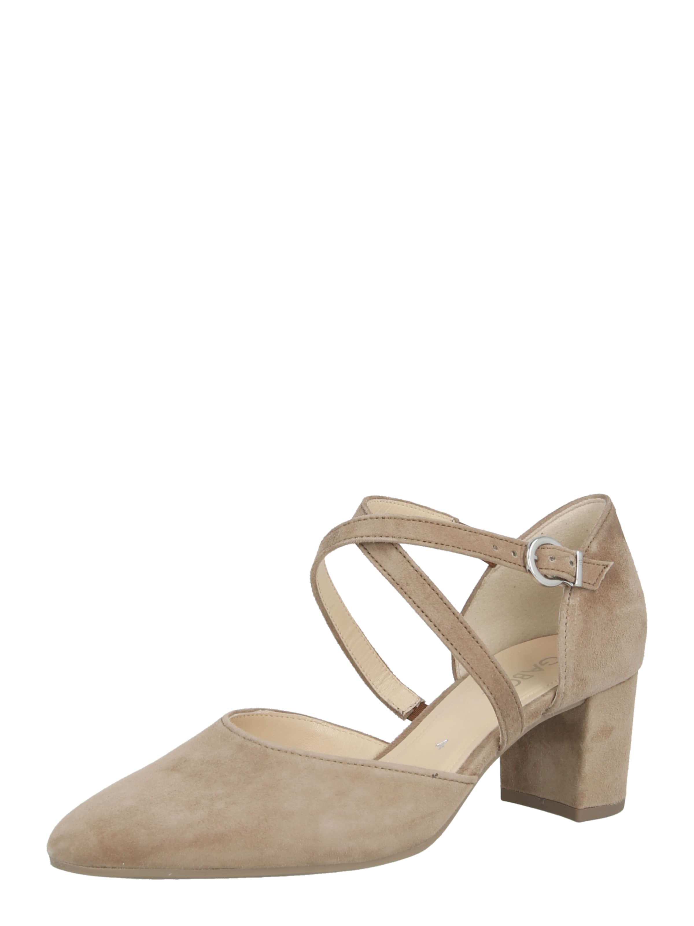 Escarpins à bride arrière GABOR en marron : devant