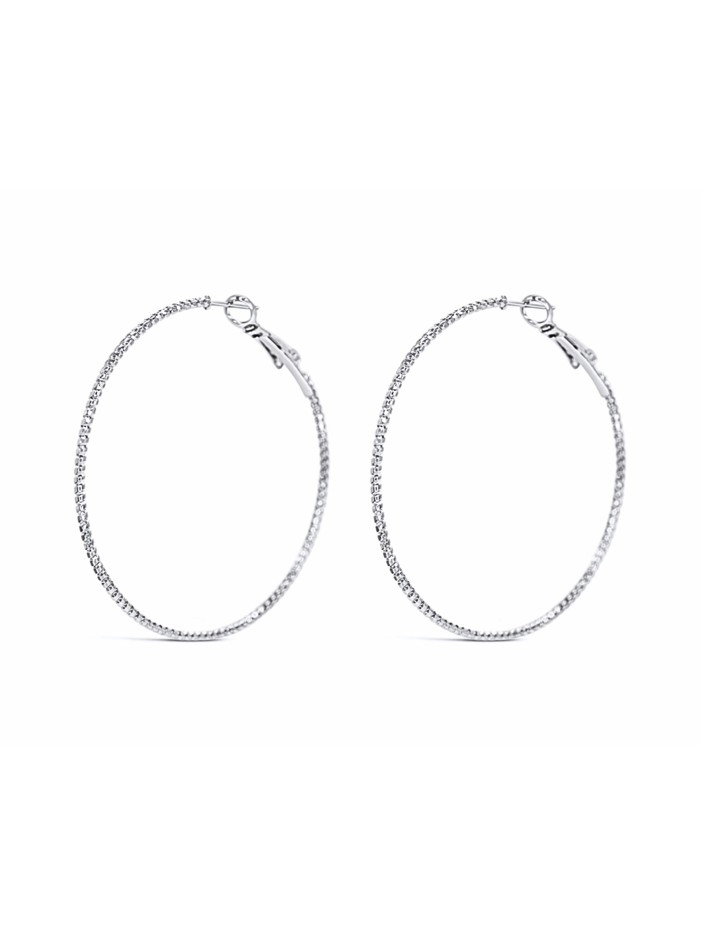 ARS-ARGENTI Ohrringe 'SEOUL GLOW HOOPS - silver'‌‌‌‌‌‌‌‌ in Silber: Vorderseite