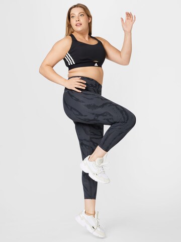 ADIDAS SPORTSWEAR Bralette Sports Bra 'Powerreact Hyperglam Medium-Support ' in Black