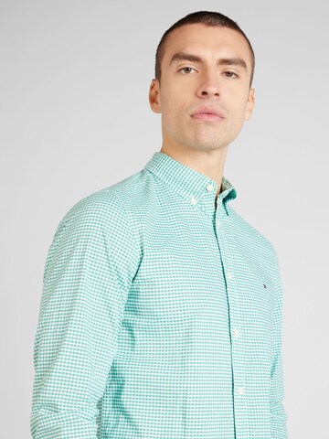 zaļš TOMMY HILFIGER Slim fit Krekls