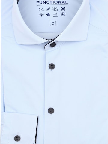 PURE Slim fit Button Up Shirt in Blue