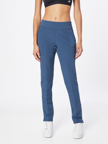 ADIDAS PERFORMANCE Regular Workout Pants in Blue: front