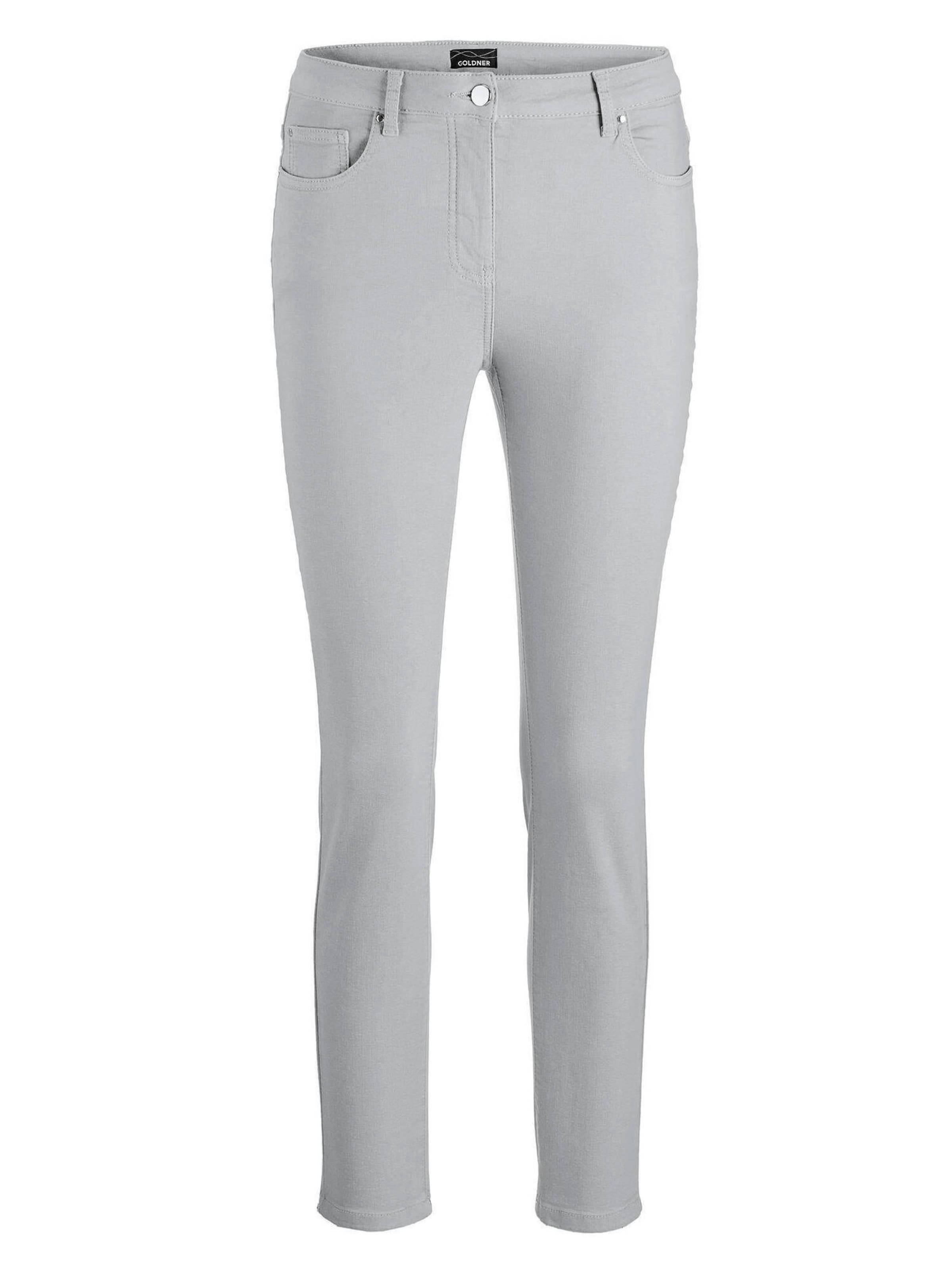 Goldner Slim fit Jeans 'Bella' in Grey: front
