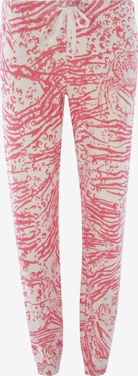 PJ Salvage Pantalon de pyjama ' Cozy Casual ' en rose clair / blanc cassé, Vue avec produit