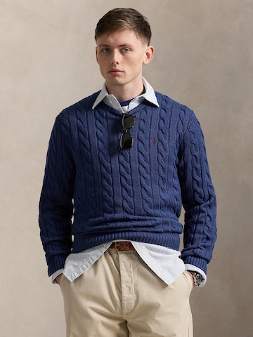Polo Ralph Lauren Regular fit Пуловер 'DRIVER' в синьо: отпред