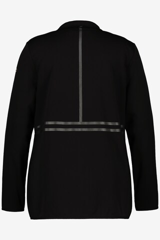 Ulla Popken Zip-Up Hoodie in Black