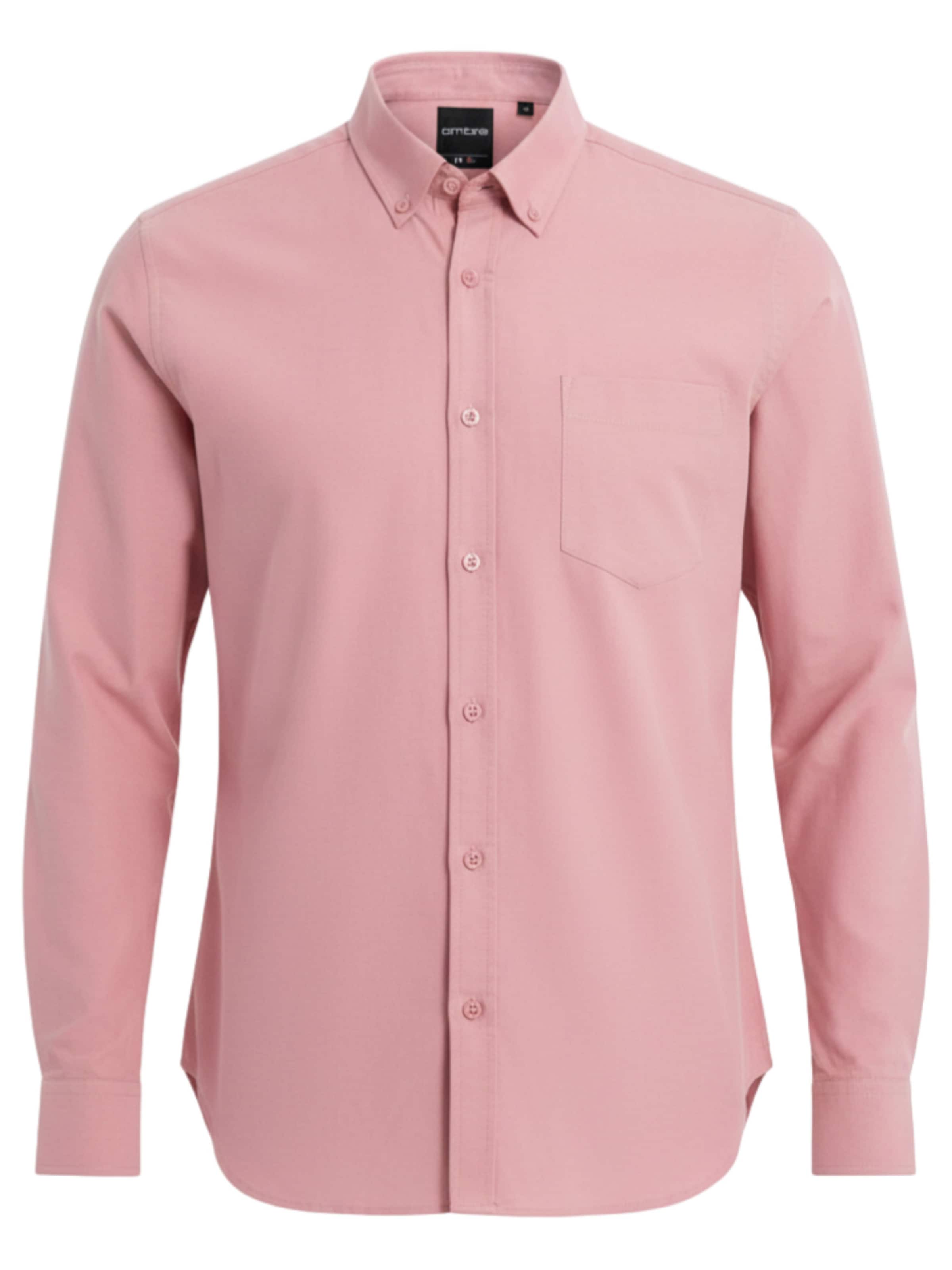 Ombre Regular fit Button Up Shirt in Pink: front