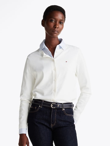 TOMMY HILFIGER Strickjacke in Weiß: Vorderseite