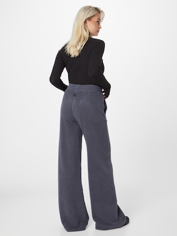 G-Star RAW Wide leg Trousers 'Shearling' in Blue