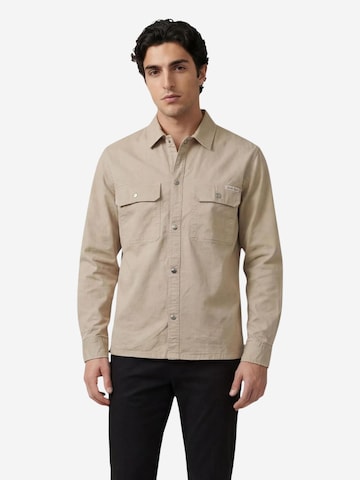 Calvin Klein Jeans Regular fit Button Up Shirt 'LV04RE103G' in Beige