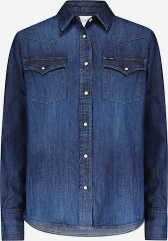 Camicia da donna di Lee in blu: frontale