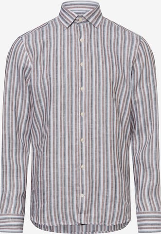 Coupe slim Chemise bugatti en marron : devant