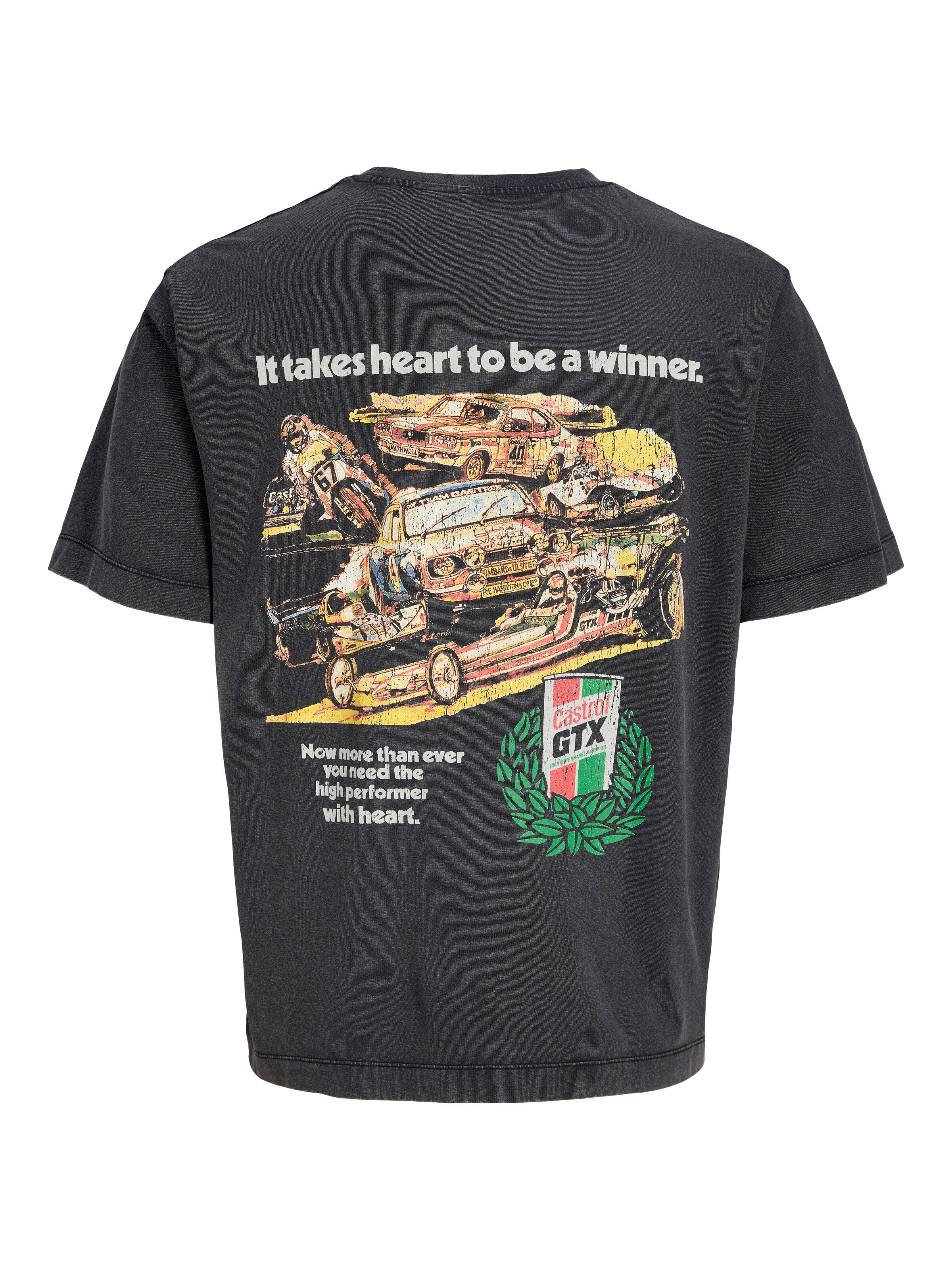 T-Shirt 'JJCASTROL' JACK & JONES en noir