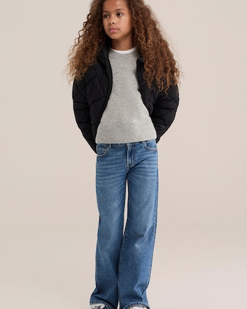 WE Fashion Prehodna jakna | črna barva