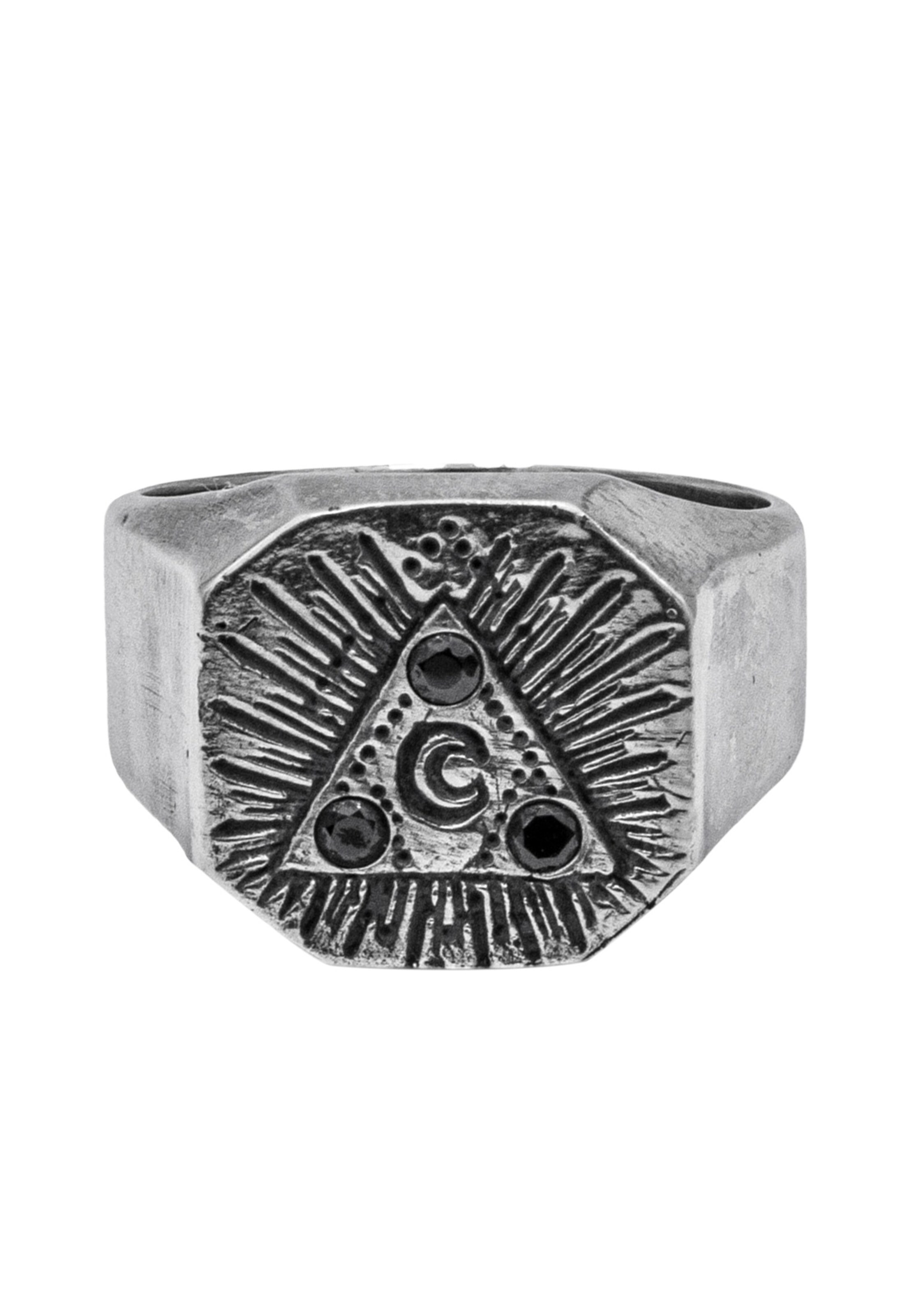 Haze&Glory Ring 'Pyramid' in Silber