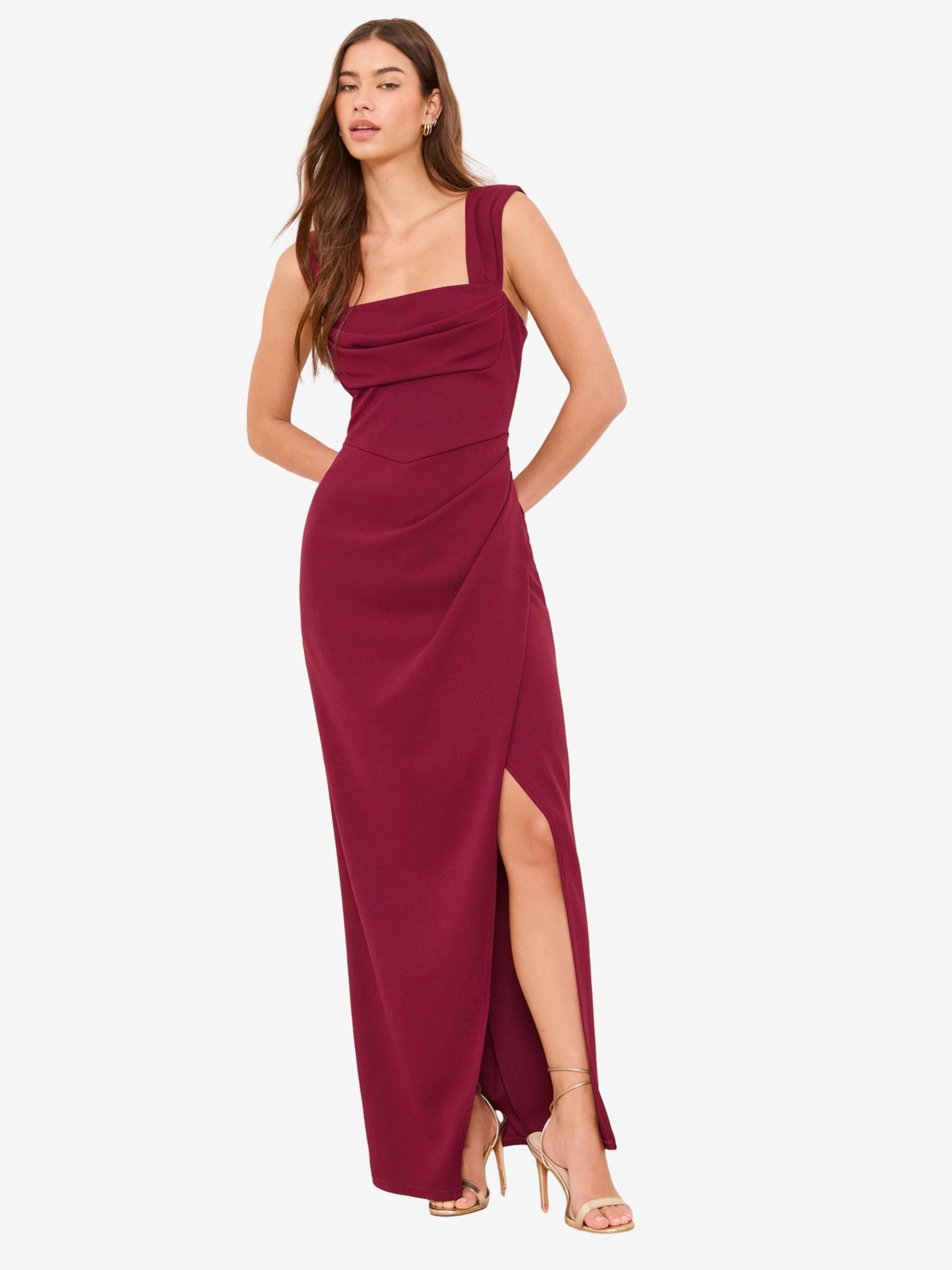Lipsy Dress in Burgundy | ABOUT YOU