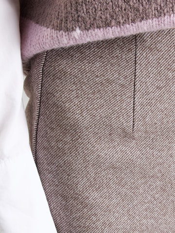 PIECES - Falda 'PCRILEY' en marrón