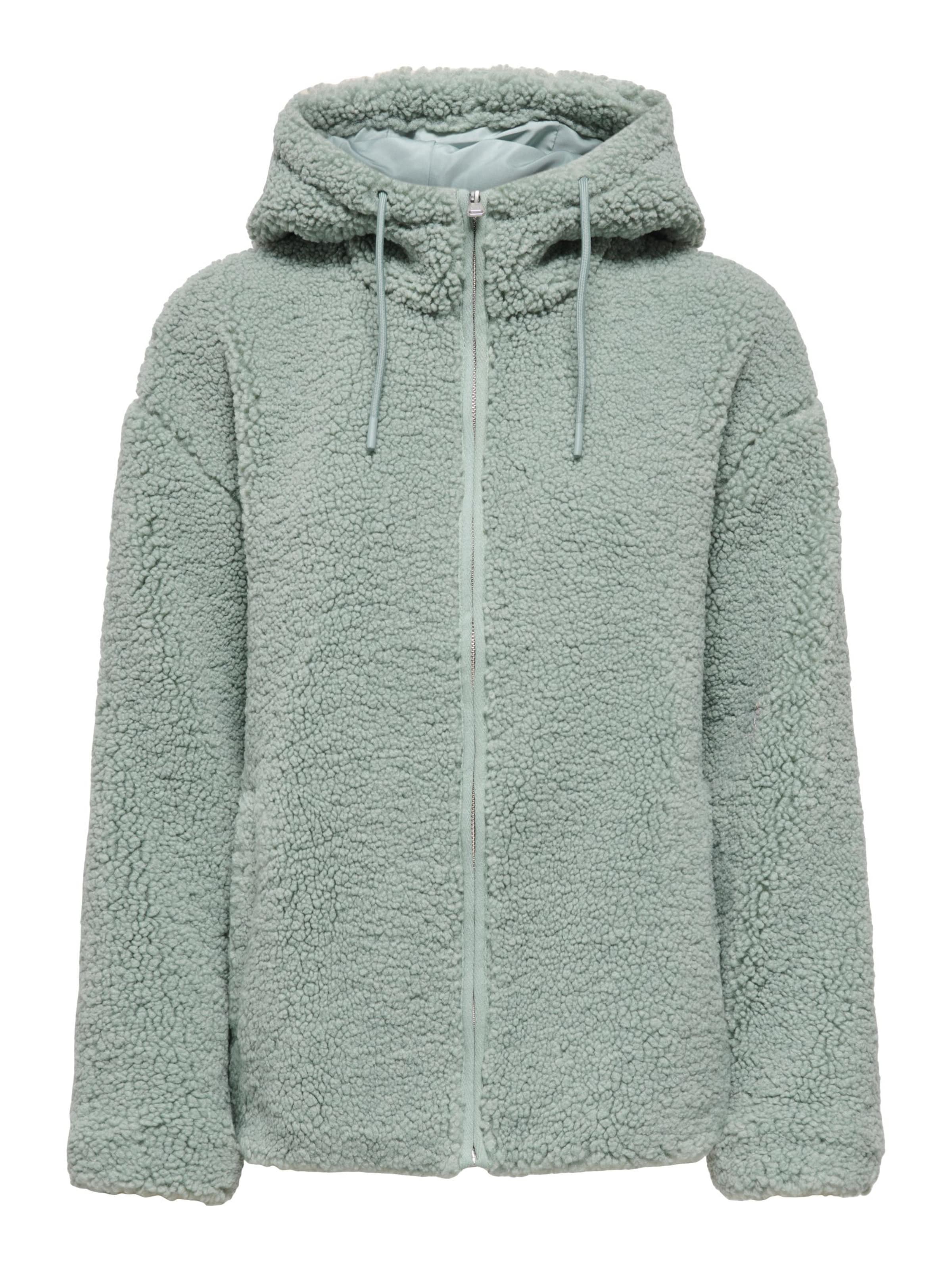 Giacca di pile 'ASPEN' di ONLY in verde: frontale