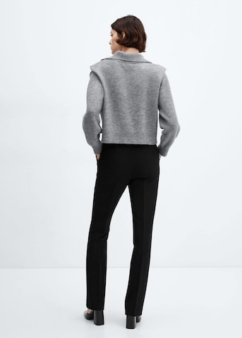 évasé Pantalon à plis 'Lisa' MANGO en noir